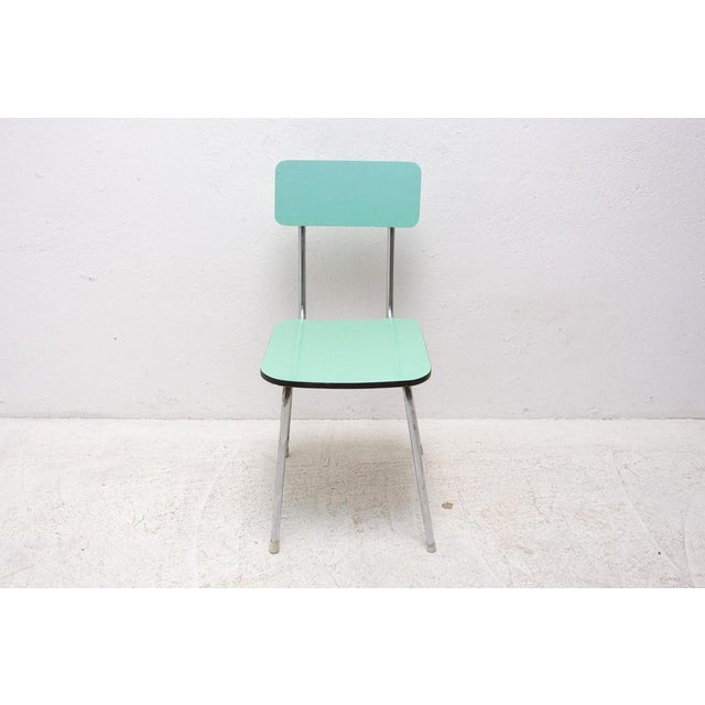 Set of Czechoslovak Cafe Chairs in Formica, 1960s For Sale - Image 10 of 18