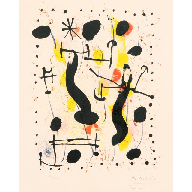Mid-Century Modern Joan Miró "La Bague Du Sanglier" Lithograph, Signed and Numbered, 1967 For Sale - Image 3 of 6