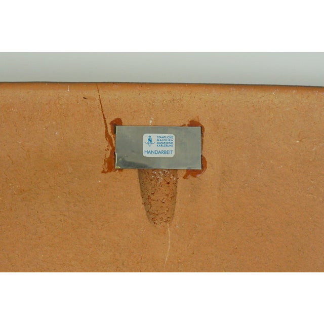 Large Ceramic Wall Panel by Dietmar Liedke for Karlsruher Majolika, 1970s For Sale - Image 11 of 12