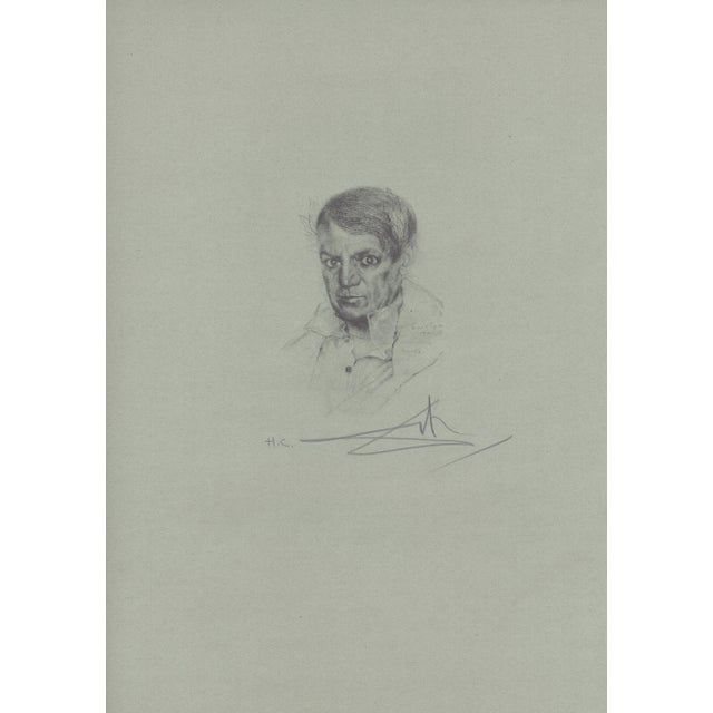 "Portrait of Picasso" Limited Edition 1970 Salvador Dalí Print For Sale