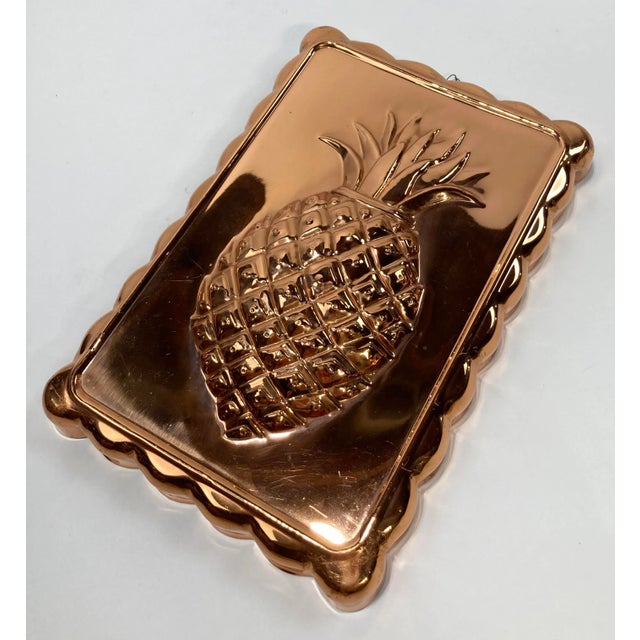 Late 20th Century Vintage Copper Pineapple Mold For Sale - Image 5 of 5