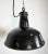 1950s Industrial Black Enamel Factory Lamp with Cast Iron Top from Elektrosvit, 1950s For Sale - Image 5 of 18