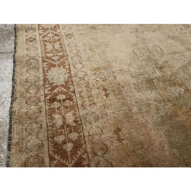 1930s Galerie Shabab Collection Early 20th Century Turkish Oushak Rug For Sale - Image 5 of 10