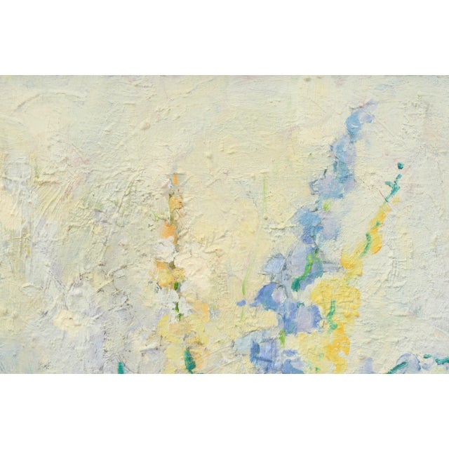 Textile Vertical Impasto Spring Floral Still Life by Doreen Gadsby For Sale - Image 7 of 7