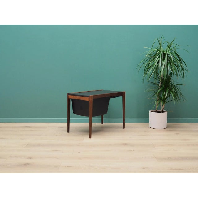 Danish Teak Sewing Table, 1960s For Sale - Image 3 of 13