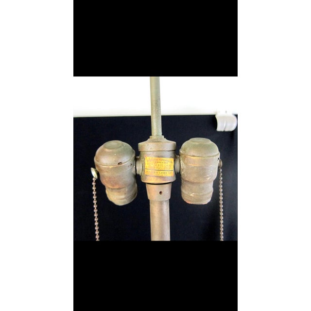 Striking Pair of Patinated Bronze Table Lamps by Marbro Lamp Co. - 1950s For Sale - Image 12 of 12