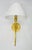 Modern McGee & Co Polaris Brass Wall Sconce With Linen Shade, Modern Lighting For Sale - Image 3 of 16