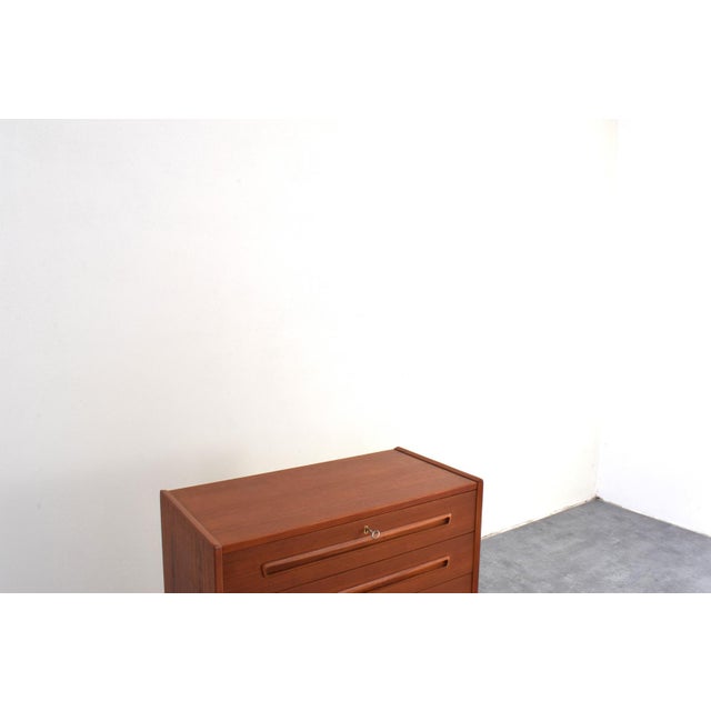 Mid-Century Modern Danish Teak Chest of Drawers, 1960s For Sale - Image 12 of 16