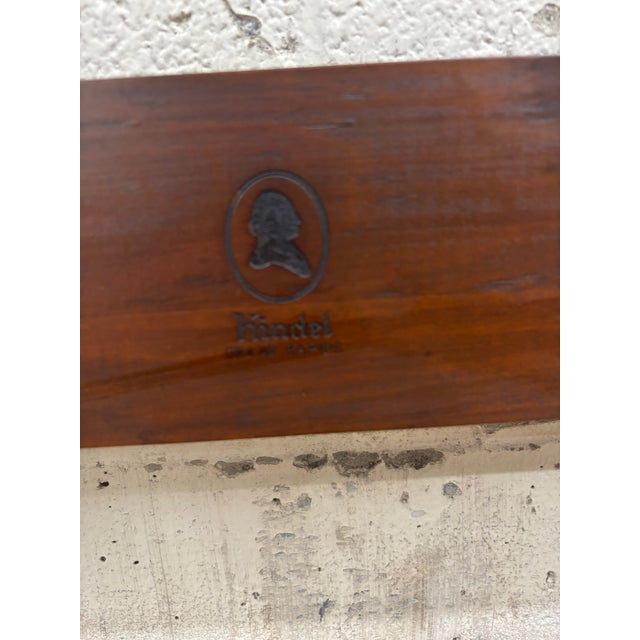 Late 20th Century Vintage Kindel Twin Size Sleigh Bed For Sale - Image 5 of 10