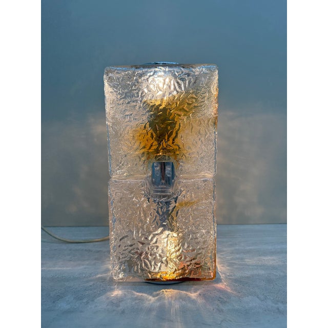 Mid-Century Modern Murano Glass Table Lamp by Toni Zuccheri for Mazzega, 1970s For Sale - Image 3 of 17