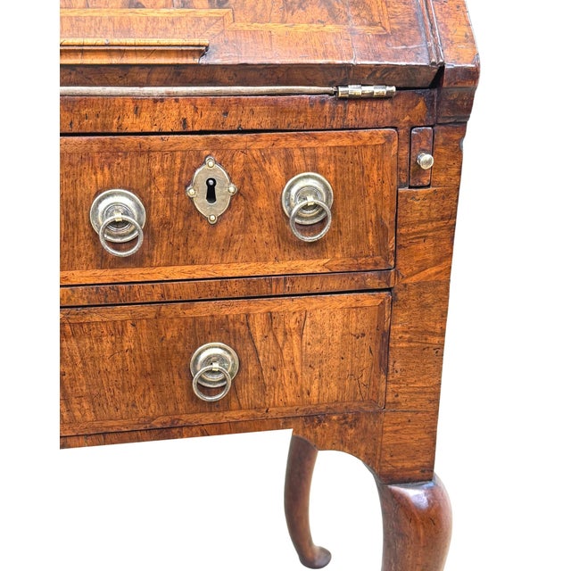 Small Antique Walnut Secretaire, 1720 For Sale - Image 12 of 16