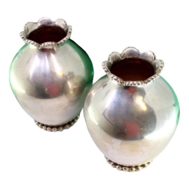 Round Silver Jugs, Set of 2 For Sale