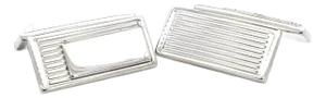 1990s Gucci Estate Cufflinks Sterling Silver, 2 Pieces