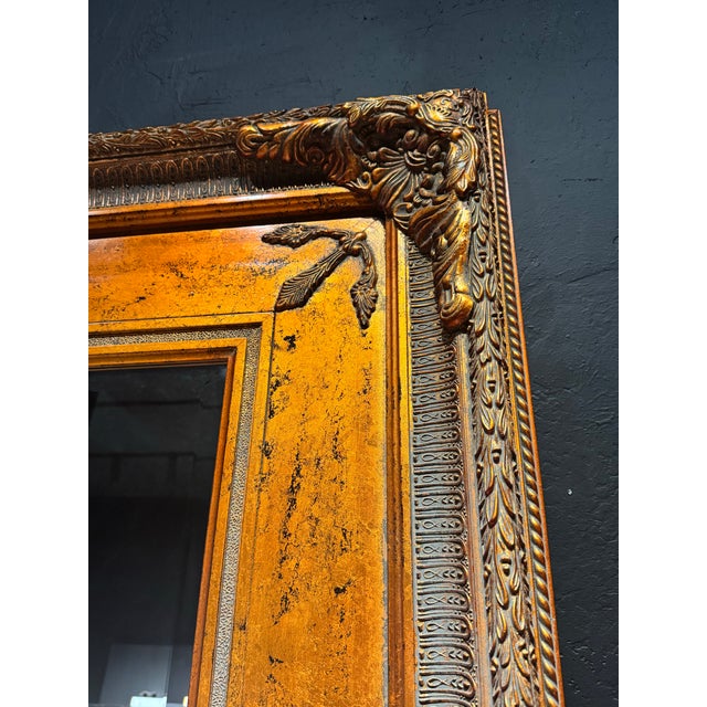 Late 19th Century 8 Ft Giant Massive Copper Antique Mirror For Sale - Image 5 of 12