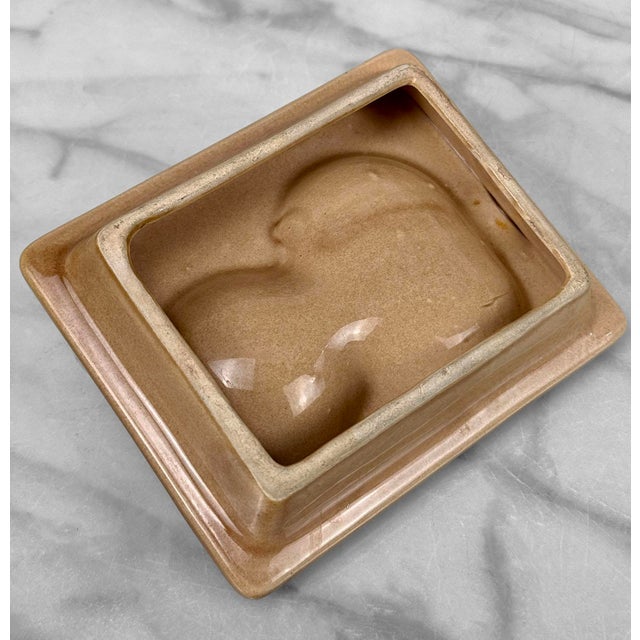 Ceramic Mid-Century Porcelain Nude Pin Up Girl Ace of Clubs Cigar Ashtray For Sale - Image 7 of 7