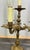 Rococo Vintage French Rococo Style Brass 3-Arm Candelabra For Sale - Image 3 of 11