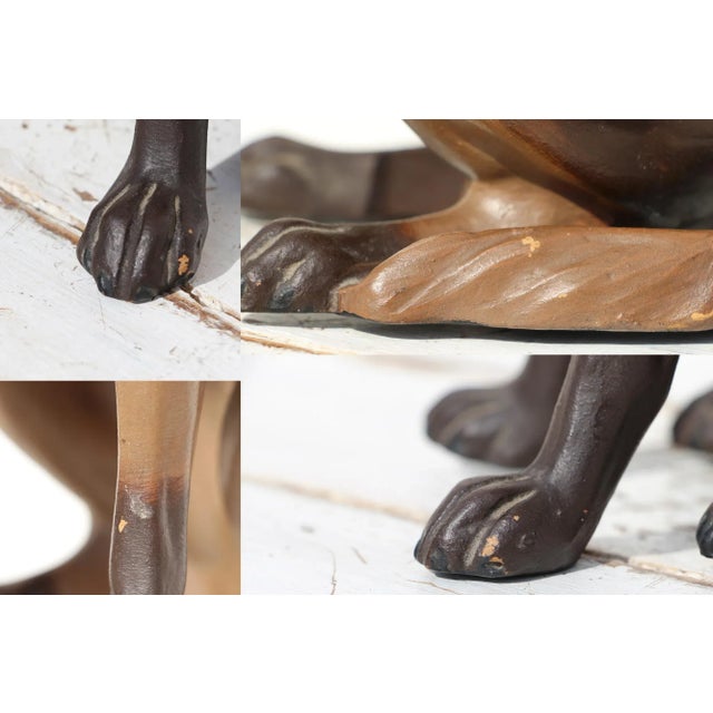 1940s German Shepherd Earthenware Figurine, Portuguese For Sale - Image 9 of 13