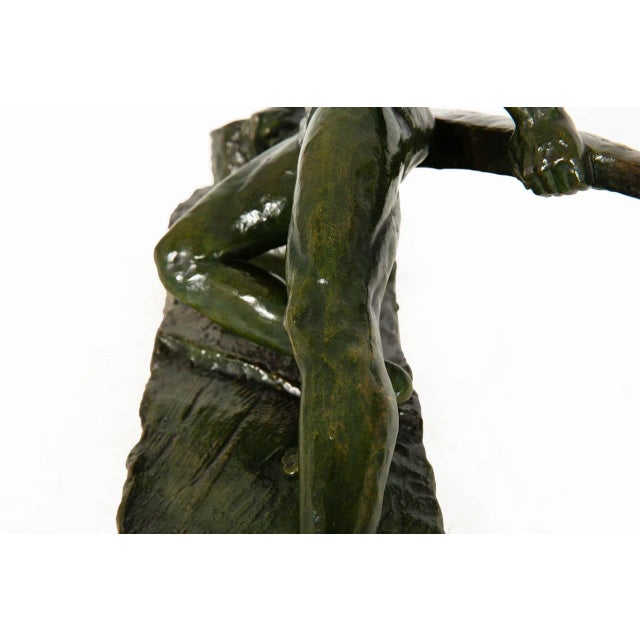 French Art Deco Bronze Sculpture “The Lock” by Pierre Le Faguays Ca. 1930 For Sale - Image 10 of 18
