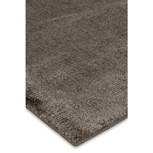 Textile Exquisite Rugs Milton Hand Loom Viscose Khaki - 6'x9' For Sale - Image 7 of 8