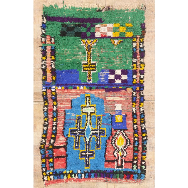 Vintage Azilal Moroccan Rug, 03'04 X 05'06 For Sale - Image 10 of 10