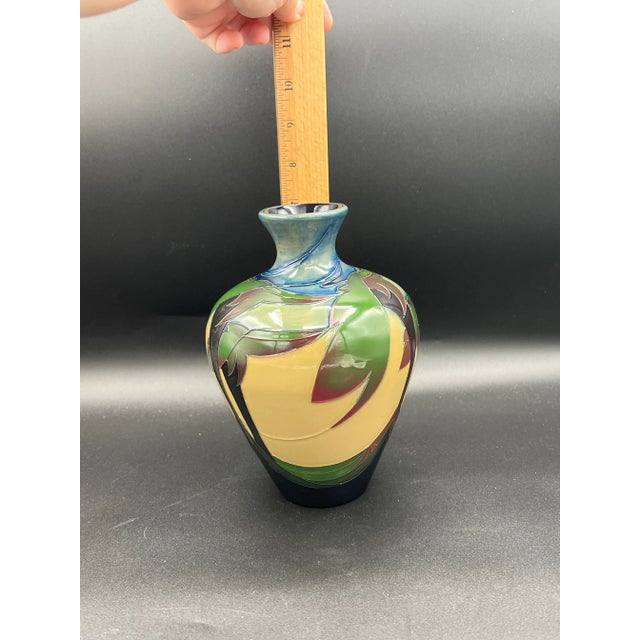 Ceramic Stunning Moorcroft Pottery Vase 7” From 2010 For Sale - Image 7 of 7