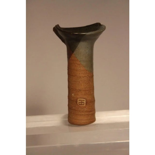 1960s Mid-Century Master Potter Byron Temple Studio Pottery Candlesticks - Set of 4 For Sale - Image 5 of 5