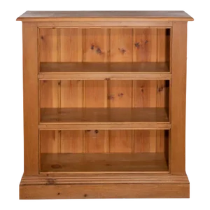Vintage Pine Open Bookcase