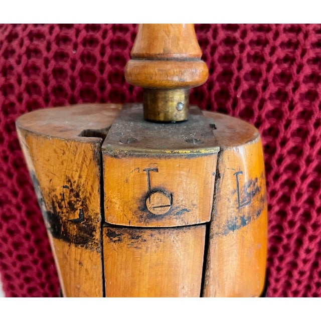 Vintage Wood English Riding Boot Trees Handmade Henry Maxwell, London For Sale - Image 10 of 12