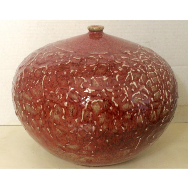 Japanese Tsubo California Otis School-Style Sgraffito Studio Pottery Seed Pot For Sale - Image 17 of 18
