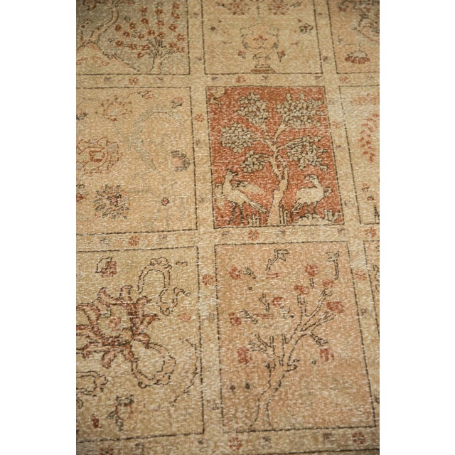 Textile 8x10.5 Vintage Distressed Tabriz Carpet For Sale - Image 7 of 12