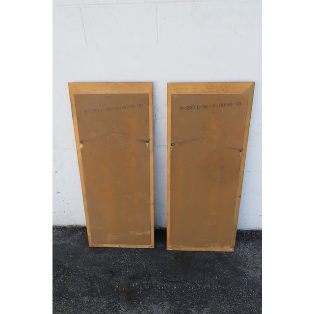 Thomasville Mid Century Modern Arch Wall Bathroom Vanity Mirrors a Pair 5845 For Sale - Image 9 of 11