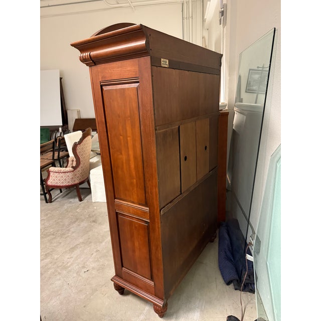 Traditional Ethan Allen British Classics Wardrobe Armoire For Sale - Image 3 of 12