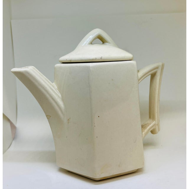 Mid-Century Modern 1940 McCoy Hexagonal Teapot For Sale - Image 3 of 6