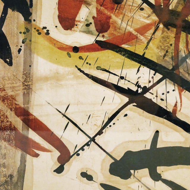 Mario Fallani, Abstract Composition, 1950s, Mixed Media For Sale - Image 4 of 8