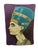 Vintage Nefertiti Eyptian Needlepoint Pillow For Sale - Image 4 of 9
