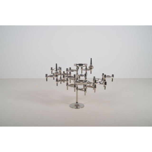 Metal Footed Candlesticks by Hans Nagel for BMF, 1974, Set of 21 For Sale - Image 7 of 13