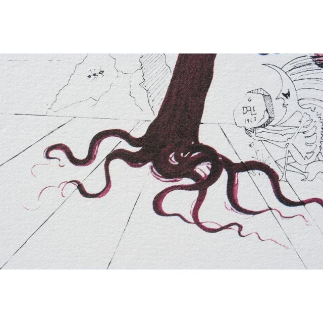 After Salvador Dali, Face Tree, 1979, Lithograph For Sale - Image 4 of 10