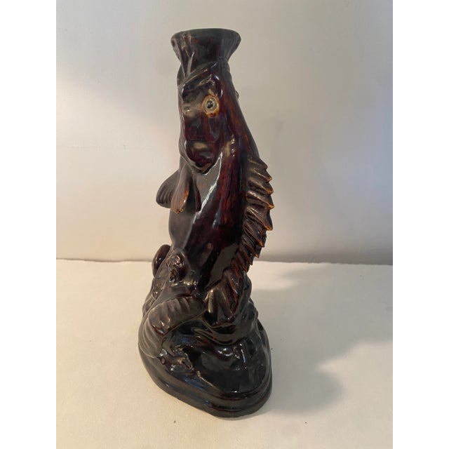 Antique Vintage Glazed Carp Fish For Sale - Image 4 of 10