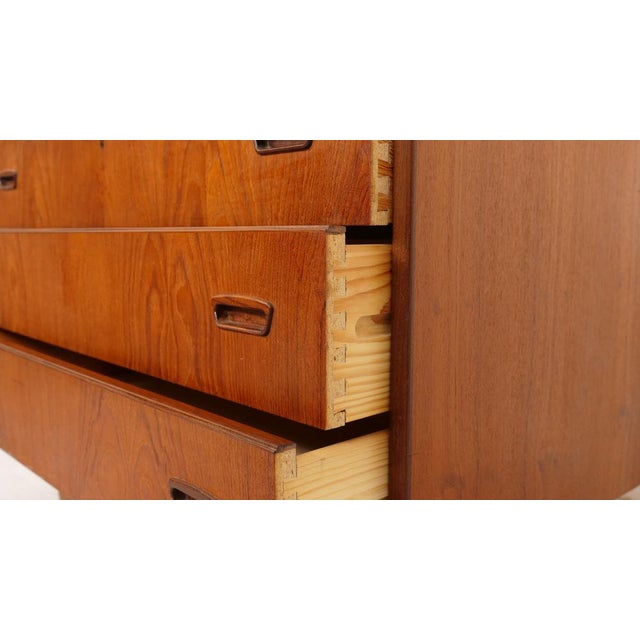 Vintage Danish Chest of Drawers in Teak For Sale - Image 10 of 13