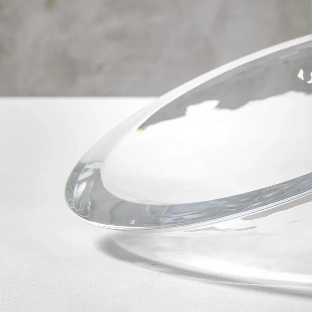 Crystal Centerpiece by Angelo Mangiarotti for Colle Cristalleria, 1988 For Sale - Image 3 of 7