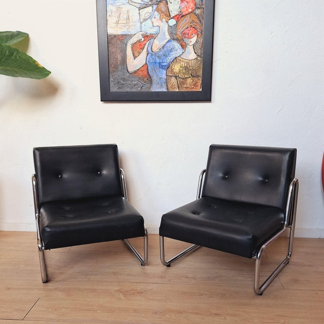 Vintage Armchairs from Soto Leon, Spain, 1965, Set of 3 For Sale - Image 12 of 16
