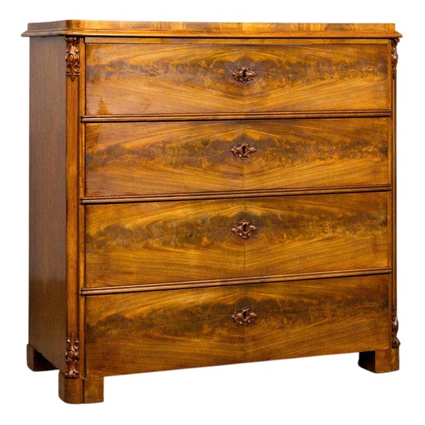 Practical Chest of Drawers with Secretary Compartment For Sale