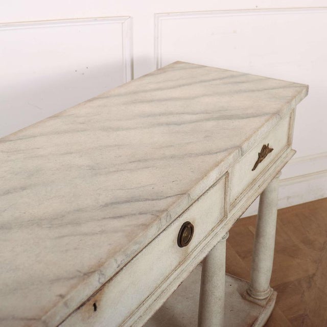 English Painted Console Table For Sale - Image 12 of 15