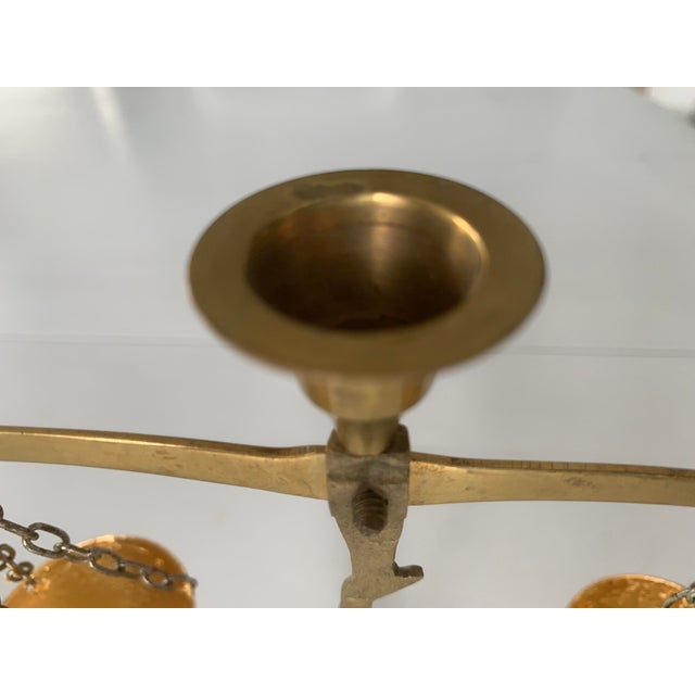 Brass Figurine of Woman with Scales, 1950s For Sale - Image 11 of 18