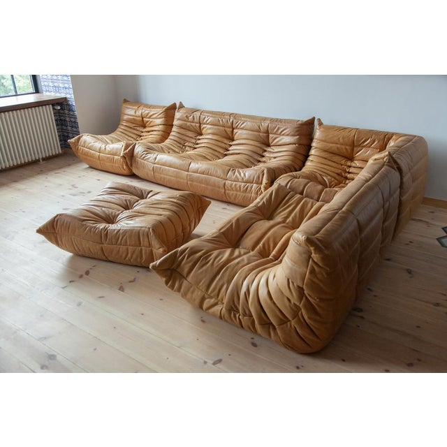 This Togo has been reupholstered with new foam and high-quality new fabric, keeping its inner structure giving the item...