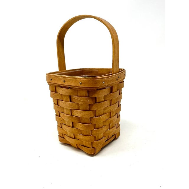 20th Century Longaberger Basket With Original Insert and Paperwork