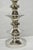 Vintage Italian Mid Century Modern Tall Sculptural Silver Ceramic Table Lamp For Sale - Image 11 of 18