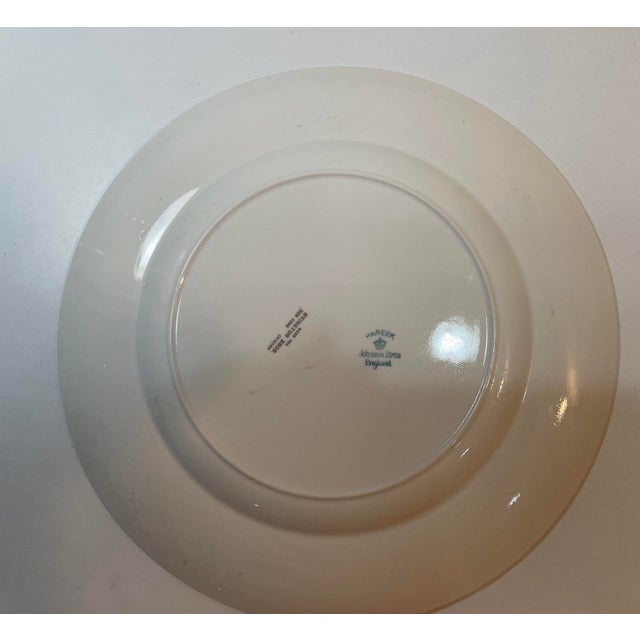 Vintage English Dinner Plates - Floral Porcelain - Johnson Brothers - Set of 9 For Sale In Philadelphia - Image 6 of 9