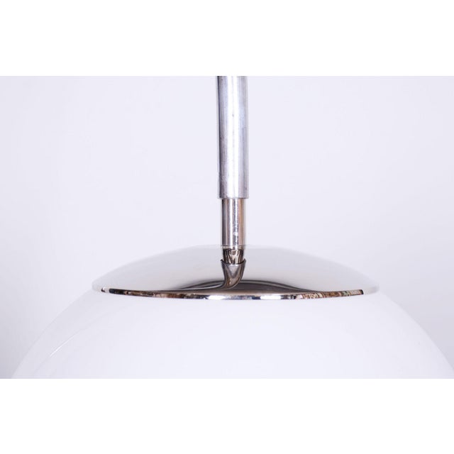 Art Deco Walnut Floor Lamp by Jindrich Halabala for Up Závody, Czechia, 1930s For Sale - Image 3 of 12