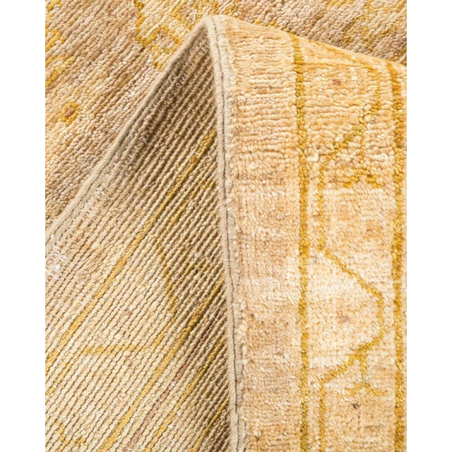 Vintage Tribal Hand Knotted Wool Area Rug, Sand - 6'2" X 9'1" For Sale In New York - Image 6 of 9